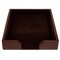 Dacasso Dark Brown Bonded Leather Letter Tray AG-3601 - alternate 1